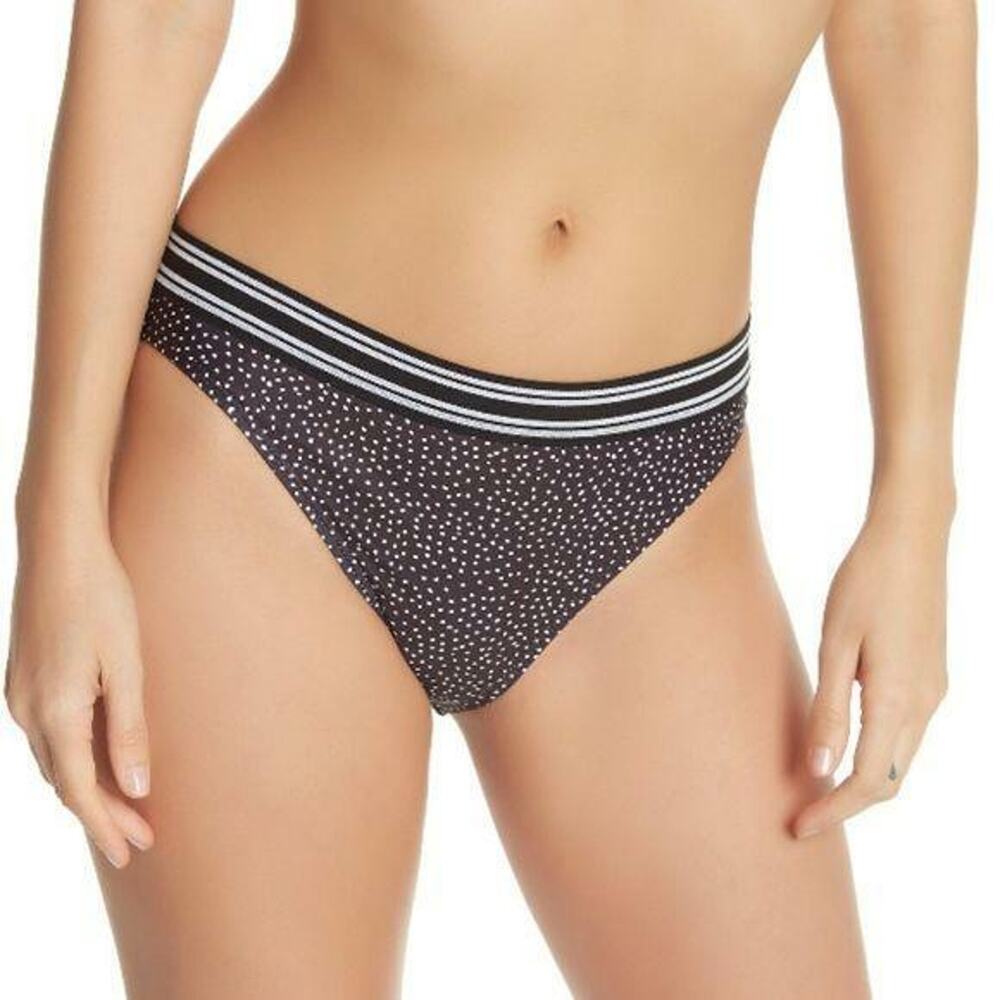 Next Black & White Stardust Alignment Retro Bikini Bottoms NEW
